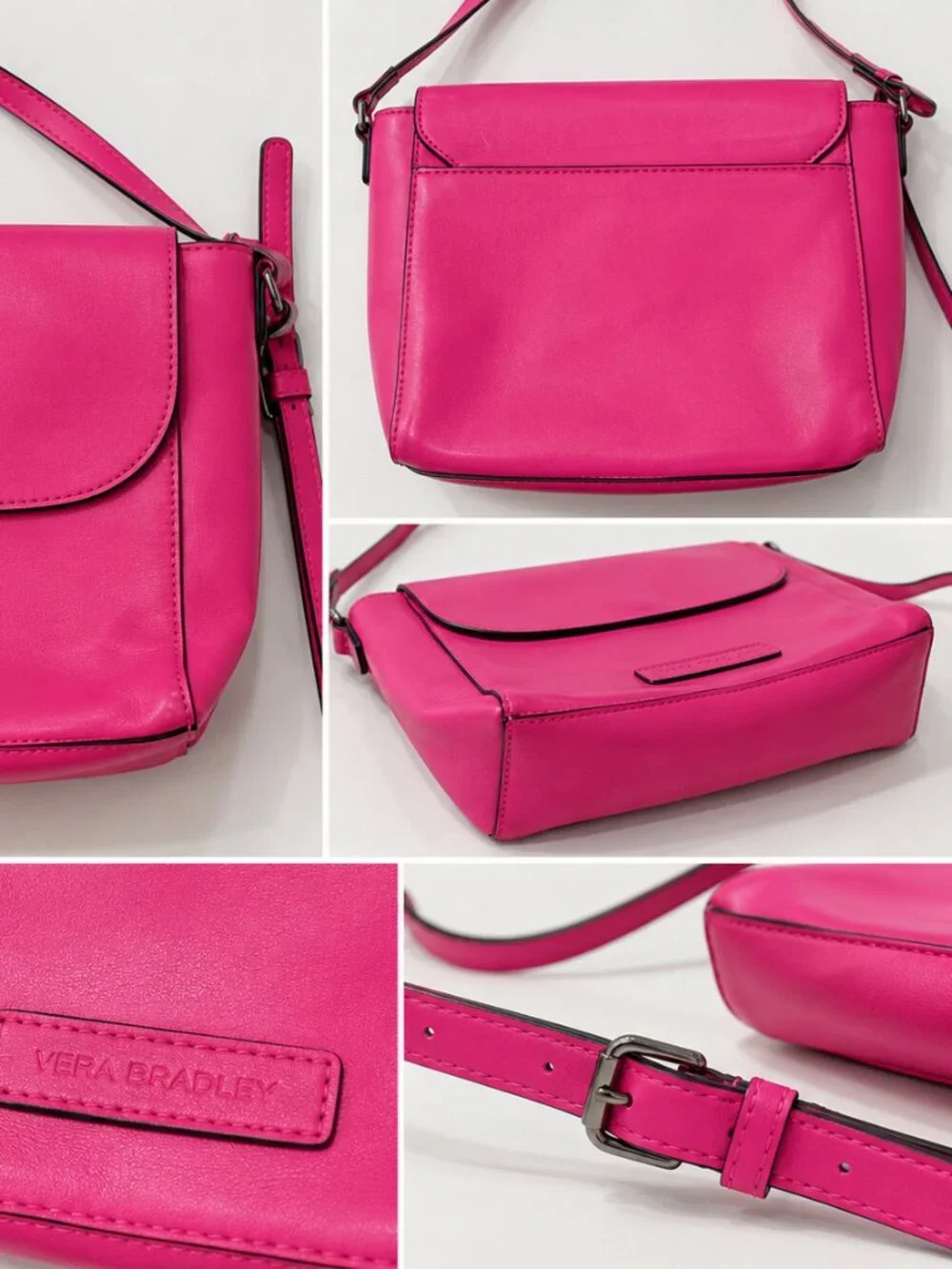Vera Bradley Pink & Black Crossbody Shoulder Bag